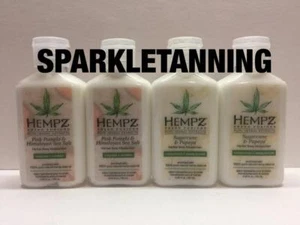 Hempz NEW SCENTS Pink Pomelo & Sugarcane Papaya Herbal Hemp Moisturizer LOT of 4 - Picture 1 of 1