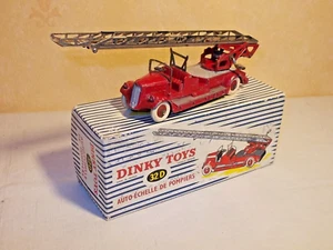 DINKY TOYS FRANCE 32D Auto-échelle de pompiers Delahaye en boite 1/50 NO COPY - Foto 1 di 8