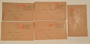 1941 Guernsey Occupation bisects on envelopes x 5. 1 is inverted. see details - Picture 1 of 1