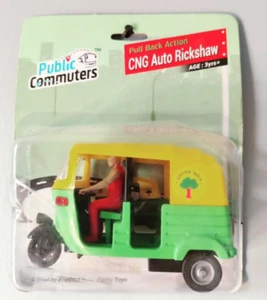 Indian Auto Rickshaw Tuk-Tuk Centy Toys Friction Powered CNG Toy Car on blister - Foto 1 di 5