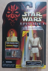 1999 Hasbro Star Wars, Episode 1: Obi-Wan Kenobi (Jedi Knight) NIP C1 - Picture 1 of 2