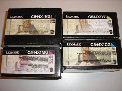 Lexmark C544X1 Set | C544X1KG, C544X1CG, C544X1MG, C544X1YG | Original Lexmark - Bild 1 von 2