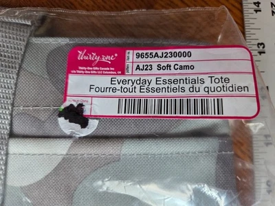 Bolso de Mano Thirty One Everyday Essentials AJ23 Suave Camuflaje Bolsillos Grandes Nuevo con Etiquetas Foto 1 de 4