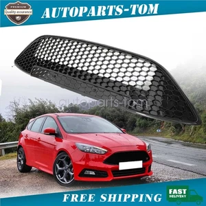 Fit Ford Focus ST 2015-2018 Front Bumper Grille Mesh Grill Honeycomb Gloss Black - Picture 1 of 15