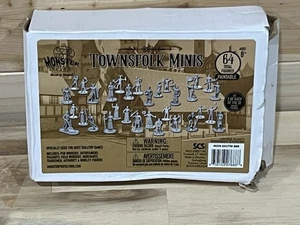 SCS Direct Monster Townsfolk Miniature Figures Box Of 64 New NIB Paintable - Picture 1 of 8