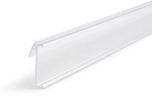 JRTech TagStrip VersaRail Clear Shelf Label Holder Strip 47.75" – Pack of 25 - Picture 1 of 4