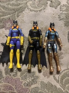 Lot Of 3 DC Comics Batgirl 4" Action Figure W/Black & Gold Batgirl Loose figure - Picture 1 of 5