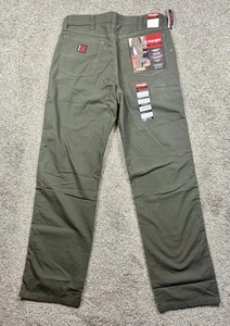 Pantalones Wrangler Riggs Workwear Technician calce relajado verdes para hombre talla 33x32 nuevos con etiquetas - Imagen 1 de 8