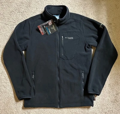 Chaqueta polar Columbia Titan Pass 2.0 negra para hombre talla mediana Polartec 200 NUEVA Foto 1 de 4