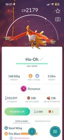 Ho-oh (Dynamax) Pok&eacute;mon, PoGo Tr6de *Read Description* Fast and Secure