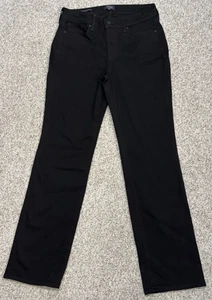 NYDJ Not your daughter jeans NEW Marilyn Straight leg black size 10 Stretch - Picture 1 of 7