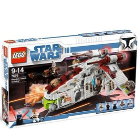 Lego Republic Attack Gunship 7676 Star Wars The Clone Wars 100% Complete Set Toy