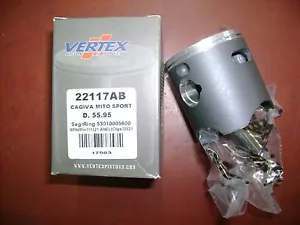 PISTONE VERTEX PRO RACE CAGIVA MITO 125 2T MONOFASCIA 55,97 EF NUOVO ART.2117 - Imagen 1 de 1