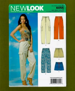 Pantaloni e pantaloncini Easy Cargo modello cucito con tasche (taglie 6-16) New Look 6055 - Foto 1 di 6