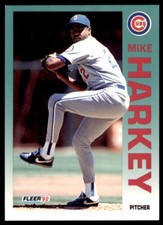 1992 Fleer Mike Harkey Baseball Cards #382