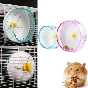 Guinea Pig Gerbil Running Round Wheel Cage Accessories Pet Toy Running Disc - Picture 1 of 19