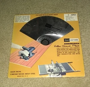 Vintage Sears Craftsman Kromedge Planer 7 1/4" Electric Hand Saw Blade 32423 - Picture 1 of 5