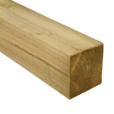 Heavy Duty Fence Post 100x100x2400mm Treated Timber Garden Support UC4 - Image 1 of 4