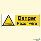 Panneaux de fil de rasoir Danger