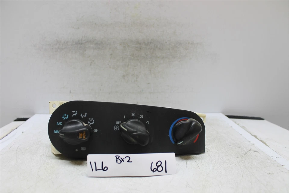 Chevrolet Lumina 1996 interruptor de control climático temperatura térmica 16147341 OEM 681 1L6-2 Foto 1 de 4