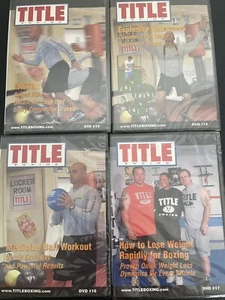 4 DVD’s Lot: TITLE BOXING (#14/ #15/ #16 /#17/ Freddie Roach Training How-To - Picture 1 of 6