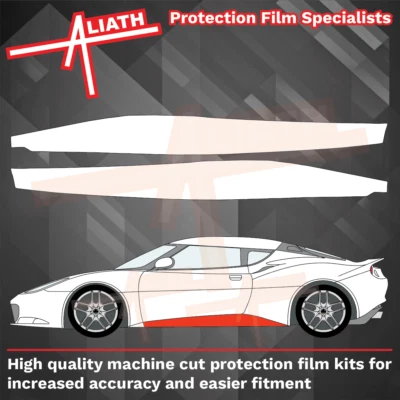 Película de protección de pintura protector de astillas de piedra inferior falda alféizar Fit Lotus Evora 2009-21 - Imagen 1 de 3