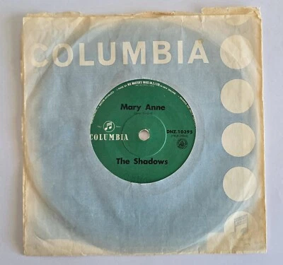 THE SHADOWS " MARY ANN/CHU-CHI" NEW ZEALAND  BLACK SP - Image 1 of 4
