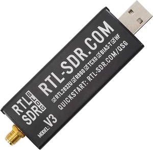 V3 R860 RTL2832U 1PPM TCXO SMA Software Defined Radio (Dongle Only) (Black) - Picture 1 of 12