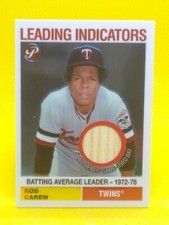 Rod Carew 2005 Pristine Leading Indicators GAME-USED BAT #LI-RC Minnesota Twins