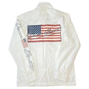 Penn Sport Jacke XS weiß hinten groß Spell Out Sports super gebrauchter Zustand - Bild 1 von 4