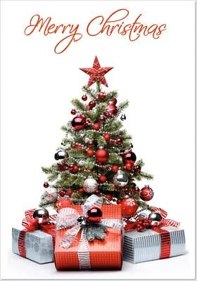 Doodlecards Pack of 10 Christmas Cards Christmas Tree and Presents