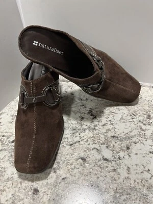 Womens Naturalizer Brown/Suede Upper/Mule Slip-on ~ Size 5.5B - Image 1 of 4
