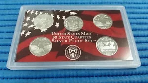 2003 S United States Mint 50 States Quarters Silver Proof Coin Set - Picture 1 of 2