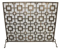 Kings Cross Quatrefoil Fireplace Screen Large Mesh Back