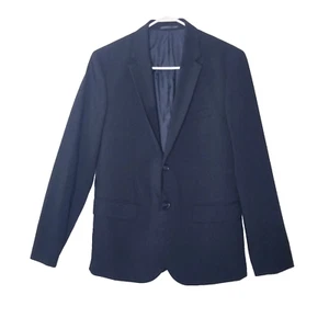 H&M Blazer Men Size 40R Black Skinny Fit Lined Jacket - Picture 1 of 14