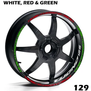 APRILIA TUONO 125 LLANTAS RAYAS CINTA CALCOMANÍAS KIT COMPLETO BICICLETA - Imagen 1 de 12