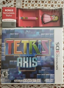 TETRIS AXIS + RETRACTABLE PRINCESS PEACH STYLUS (NINTENDO 3DS 2011) ~ NEW SEALED - Picture 1 of 8