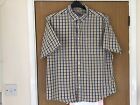 M & S MENS Short sleeved Shirt Size XL Peached Pure Cotton VGC