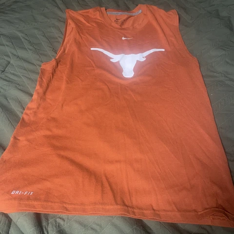 Nike NCAA University Of Texas Longhorns Sleeveless Shirt Size Small Men’s Cover