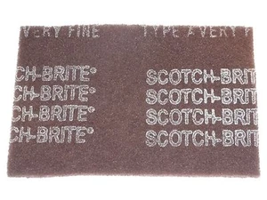 SCOTCH-BRITE VERY FINE HAND PAD MAROON 7447 3M 6 X 9 INCHES - Picture 1 of 2