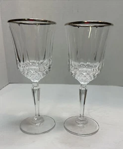 Anchor Hocking? Juego de 2 copas de vino de agua Legacy Platinum de 6 3/4"  - Imagen 1 de 12