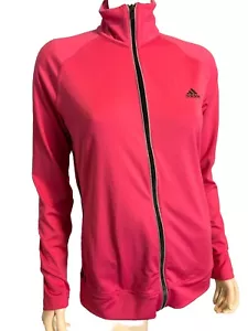 adidas Climalite Pink and Black Track Jacket size M - Picture 1 of 5