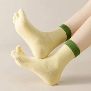 5 Pair of Women Girl Cute Cotton Blend Five Finger Toe Socks Sports Cosy Comfy - Picture 1 of 21