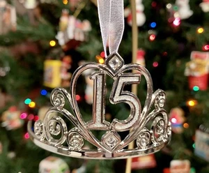 Hallmark 2011 Spanish QUINCEANERA 15TH BIRTHDAY TIARA Ornament: Metal, Jewels - Picture 1 of 10