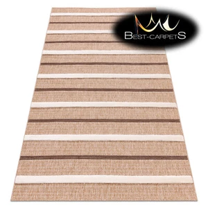 Modern structural sisal Designer Rug SPARK 0686A Lines beige, cream Best Quality - Picture 1 of 12