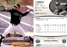 Ty Howington 2003 Choice Carolina League Top Prospects #16 Card *AutographDen*