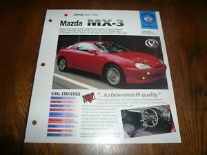 1991 Mazda MX-3 1.8 V6 EINZIGARTIGE IMP BROSCHÜRE - Bild 1 von 3