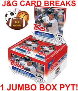 Break 30 - 1 Box Topps 2023 Series 2 Baseball Jumbo Hobby Box - PICK YOUR TEAM