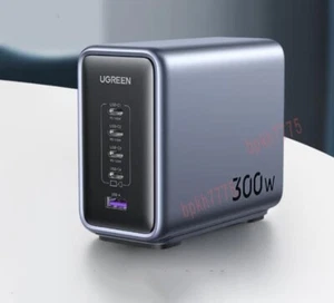 UGREEN 300W 5 Ports GaN PD 3.1 Wall Charger Adapter For iPhone MacBook Pro iPad - Picture 1 of 22