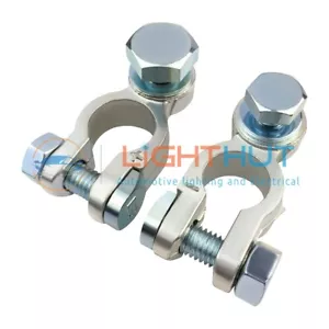 2 x Premium Quality Plated Brass Heavy Duty Cargo Battery Terminals Clamps - Picture 1 of 1